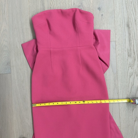 Rebecca Vallance Anais Bow Midi Dress, Rose Pink, 8 UK/ 4US - Picture 9 of 16